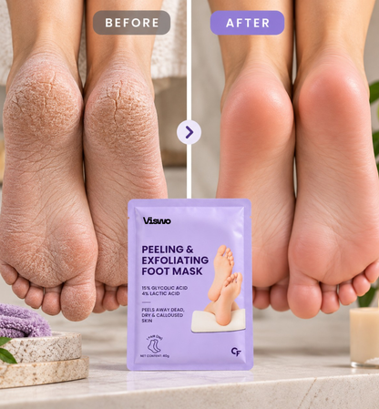 Foot Peeling & Exfoliating Mask for Dry, Calloused Feet